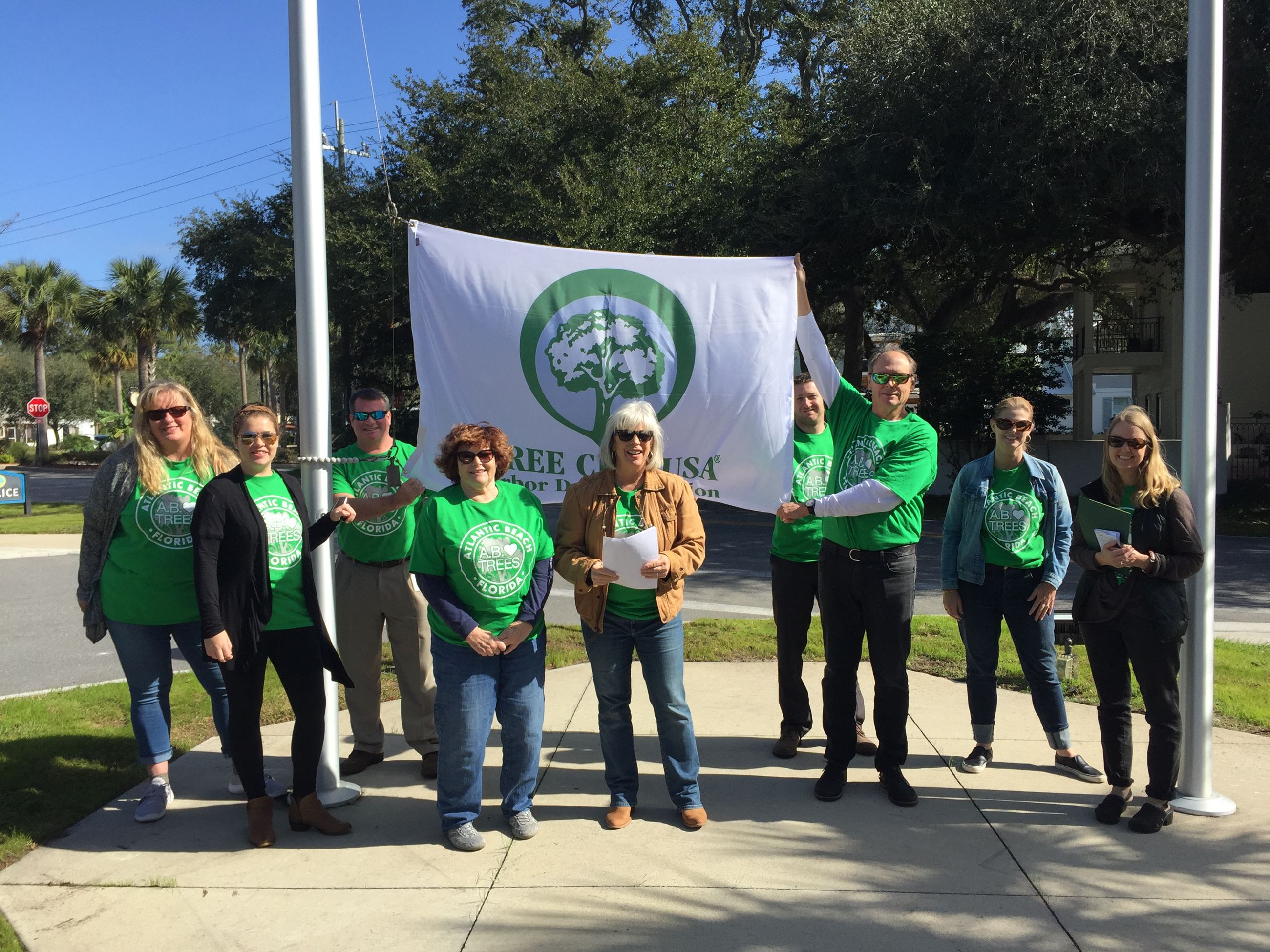 ArborDay-2020-1FlagRaisingGroup