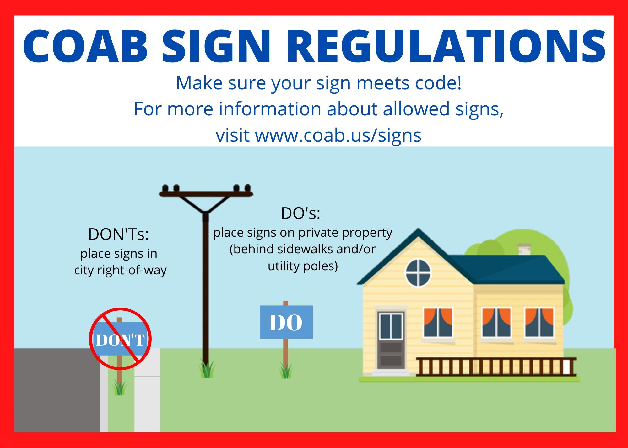 Sign Placement Graphic August 2022